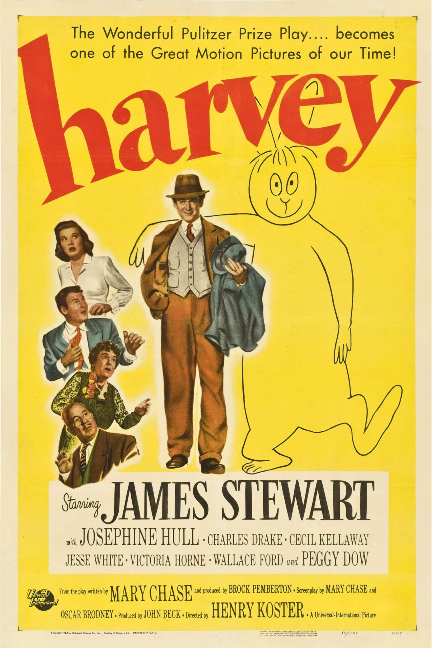 ดูหนังออนไลน์ Harvey 1950 ฮาร์วี่ย์ เพื่อนซี้ไม่มีซ้ำ